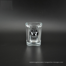 Haonai square shot glass with cold-sensitive logo